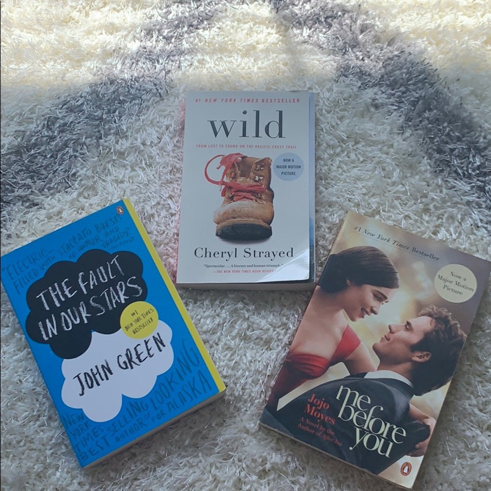 COPY - 3 for $10! Fault in our stars, Wild, Me Before you